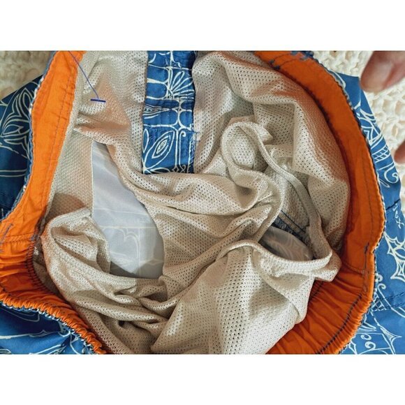 Quiksilver Men's Small Blue Print Swim Trunks Board Shorts Inseam 8" Waist 32" - Picture 6 of 8